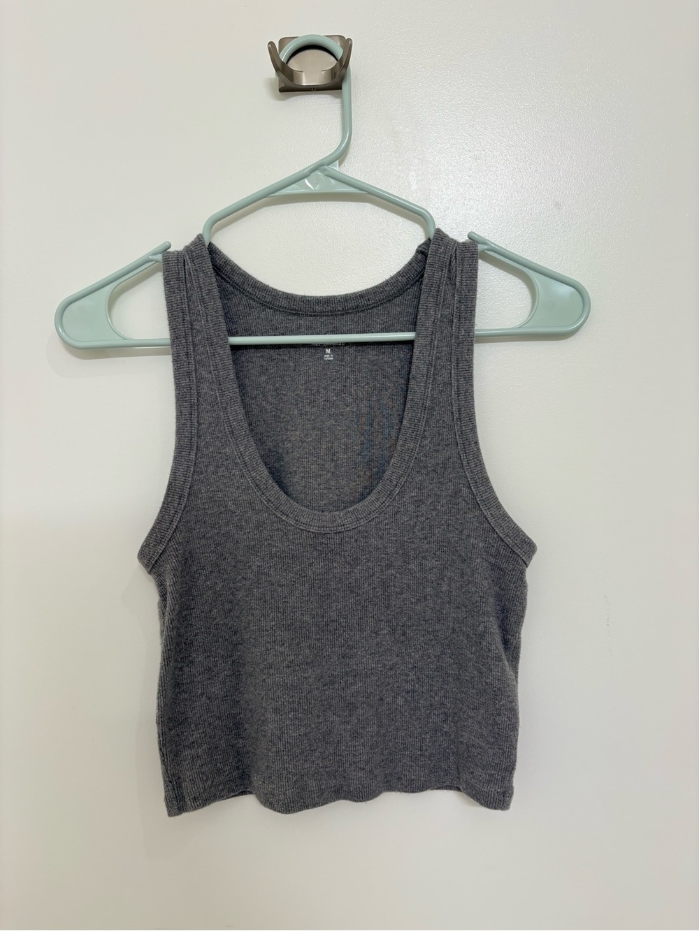 Abercrombie & Fitch Charcoal Ribbed Tank